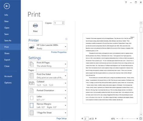 how to print from microsoft word and why does it matter in today's digital age